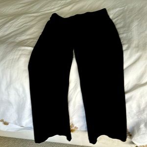 Black spank flare pants